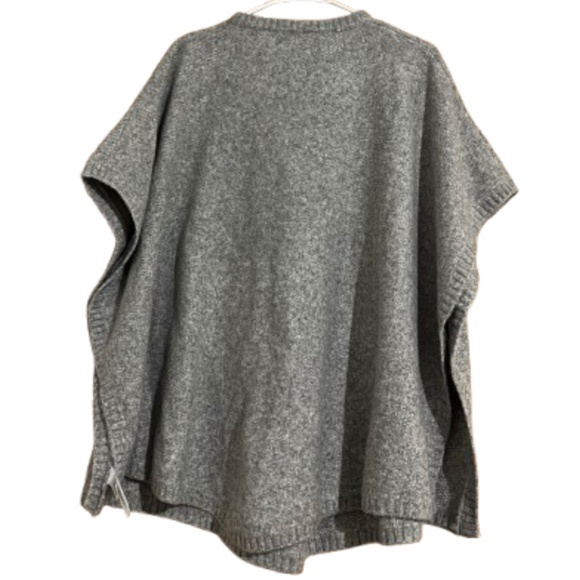 Loft Women’s Gray Bobble Poncho Fall/Winter Sweater Sz-M/L NWT - Picture 7 of 7